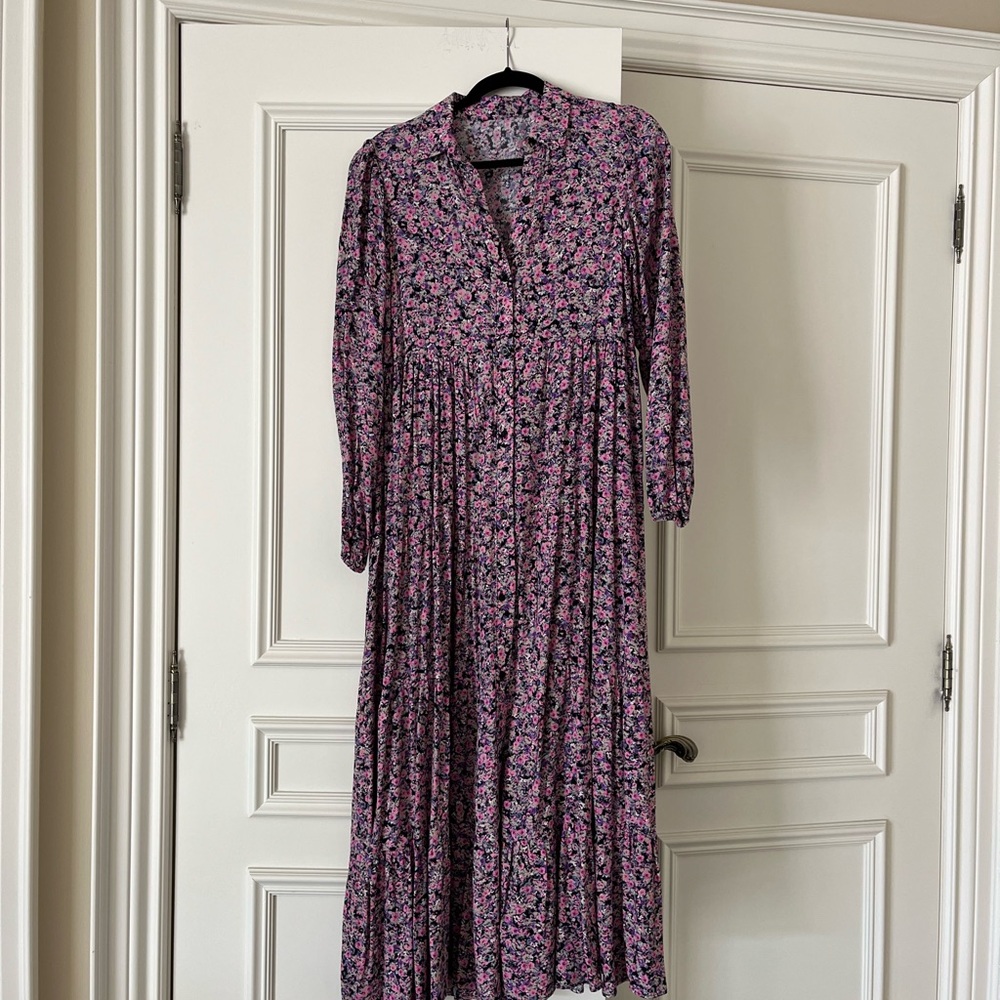 Floral Pink Maxi Dress